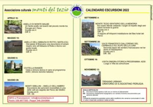 Programma escursioni 2022 