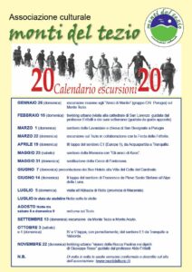 Programma escursioni 2020